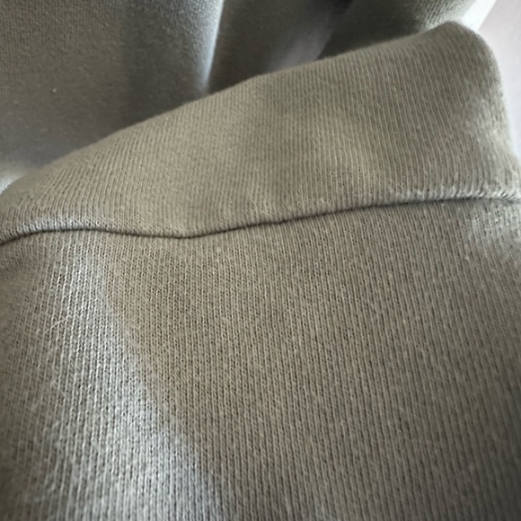 Olive Green Hooded Sweater dress w/ pockets - Picture 5 of 7